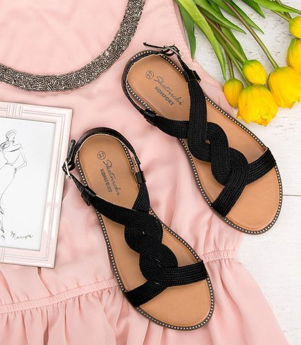 Sandałki damskie Skotnicki S-3-0538 Czarne