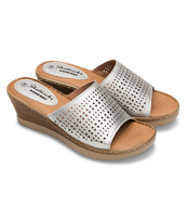 Klapki damskie Skotnicki KL-3/4010 Srebrne