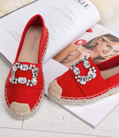 Espadryle damskie Bestelle Y931-9 Czerwone