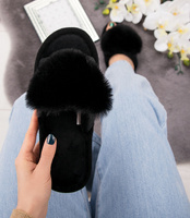 Kapcie damskie Lano K-3/G12 Czarne