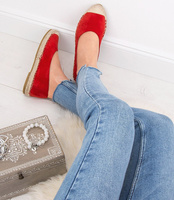 Espadryle damskie Sixth Sens 888-59 Czerwone