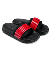 Klapki damskie Laura Mode WL035 Czerwone