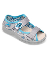 Sandałki dziecięce Befado 869X155 Srebrne