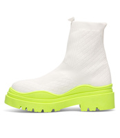 Buty sportowe N/M 88-56 Biało-Zielone