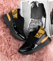 Botki damskie Foreverfolie HQ121 Czarno-Żółte