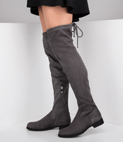 Kozaki damskie Bello Star B11618 Szare