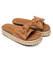 Klapki damskie Abloom SY679 Brązowe