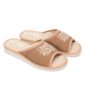 Kapcie damskie Natural Style NS-019 Brązowe