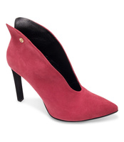 Botki damskie Laura Messi 1870 Malinowe