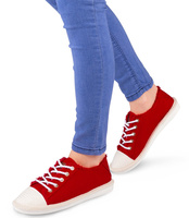 Trampki damskie Ideal Shoes X-9716 Czerwone
