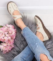 Półbuty damskie Helios 376 Ecru