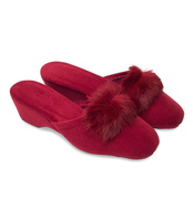 Kapcie damskie Natural Style NS-032 Bordowe