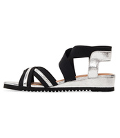 Sandałki damskie Super Mode 6580 Srebrne