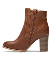 Botki damskie Super Mode 3654 Brązowe