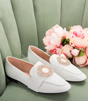 Mokasyny damskie Sixth Sens 888-291 Białe