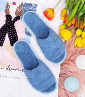 Kapcie damskie Natural Style NS-047 Błękitne