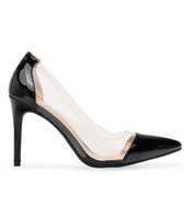 Czółenka damskie Bestelle B1639-47 Czarne