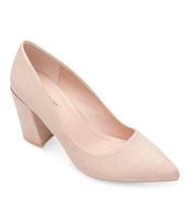 Czółenka damskie Ideal Shoes D-1232 Beżowe