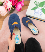 Kapcie damskie Dr Orto 937D636 Granatowe