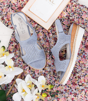 Sandałki damskie Skotnicki S-3-0516 Niebieskie