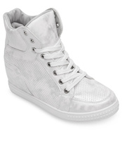 Sneakersy damskie N/M NO001 Srebrne