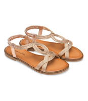 Sandałki damskie Laura Mode F-41 Szampańskie