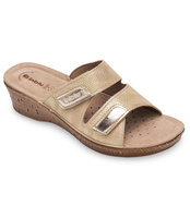 Klapki damskie Inblu 26-65 Platynowe