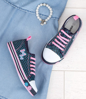 Trampki dziecięce Underline 8C181103 Granat-Turkus