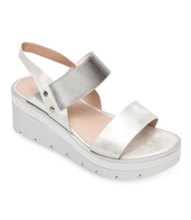 Sandałki damskie Shoesita 6293 Srebrne