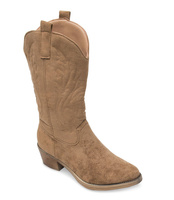 Wegańskie Kowbojki damskie Ideal Shoes MR-1881 Khaki