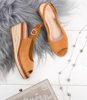 Sandałki damskie Sixth Sens FG10 Brązowe