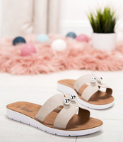 Klapki damskie Skotnicki KL-0528 Beżowe