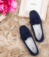 Mokasyny damskie Skotnicki P-3-0582 Granatowe