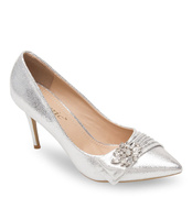 Czółenka damskie Danic K590 Srebrne