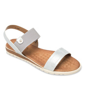 Sandałki damskie Skotnicki S-3-9007 Srebrne