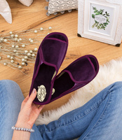 Kapcie damskie Natural Style NS-025 Śliwkowe