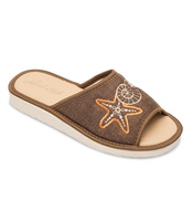 Kapcie damskie Natural Style NS-052 Brązowe