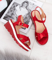 Sandałki damskie Shoesita 6295 Czerwone