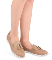 Balerinki damskie Miss Laura W-132 Khaki
