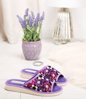 Kapcie damskie NaturalStyle NS-049 Fioletowe