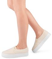 Tenisówki damskie Ideal Shoes X-2501 Beżowe