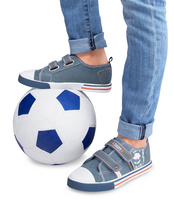 Trampki dziecięce Underline 6C1616 Jeansowe