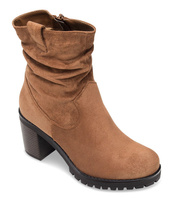 Botki damskie Bestelle RQ232 Brązowe