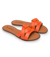 Klapki damskie Abloom LS-89092 Pomarańczowe