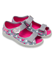 Sandałki dziecięce Befado 969X133 Szare