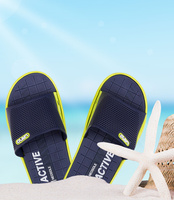 Klapki męskie basenowe Lano KL-4/6168-X2-X1 Green/Navy