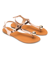 Sandałki damskie Abloom WL271 Szampańskie