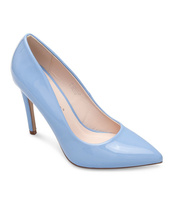 Czółenka damskie Ideal Shoes A-2927-2 Niebieskie