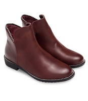 Botki damskie Abloom XW9086 Bordowe