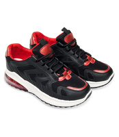 Buty sportowe N/M BM-588 Czarno-Czerwone